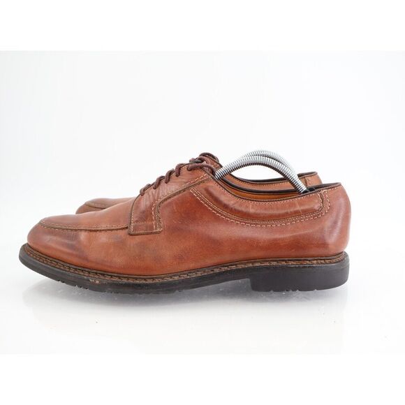 Allen Edmonds Wilbert Men’s Tan Brown Leather Split Toe Comfort Shoes Size 11C - Picture 5 of 12